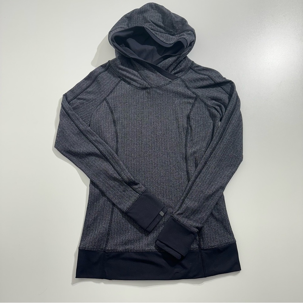 Lululemon Think Fast Pullover Hoodie Size 8 - Picture 4 of 12